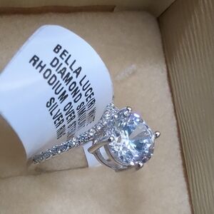Bella Luce Silver Diamond Ring